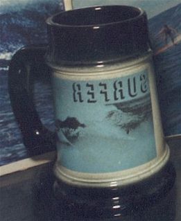 Surfer Beer Mug
