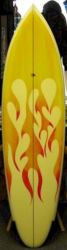 Bunger Surfboards 1977 Classic Flame Single Fin 