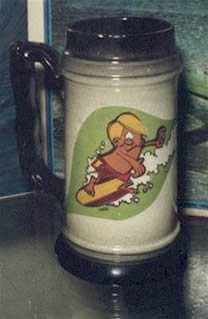 Murphy Mug. Rick Griffin Surfing  Character
